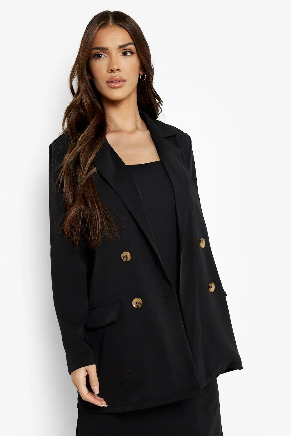 Luxe Matte Satin Fluid Fit Blazer