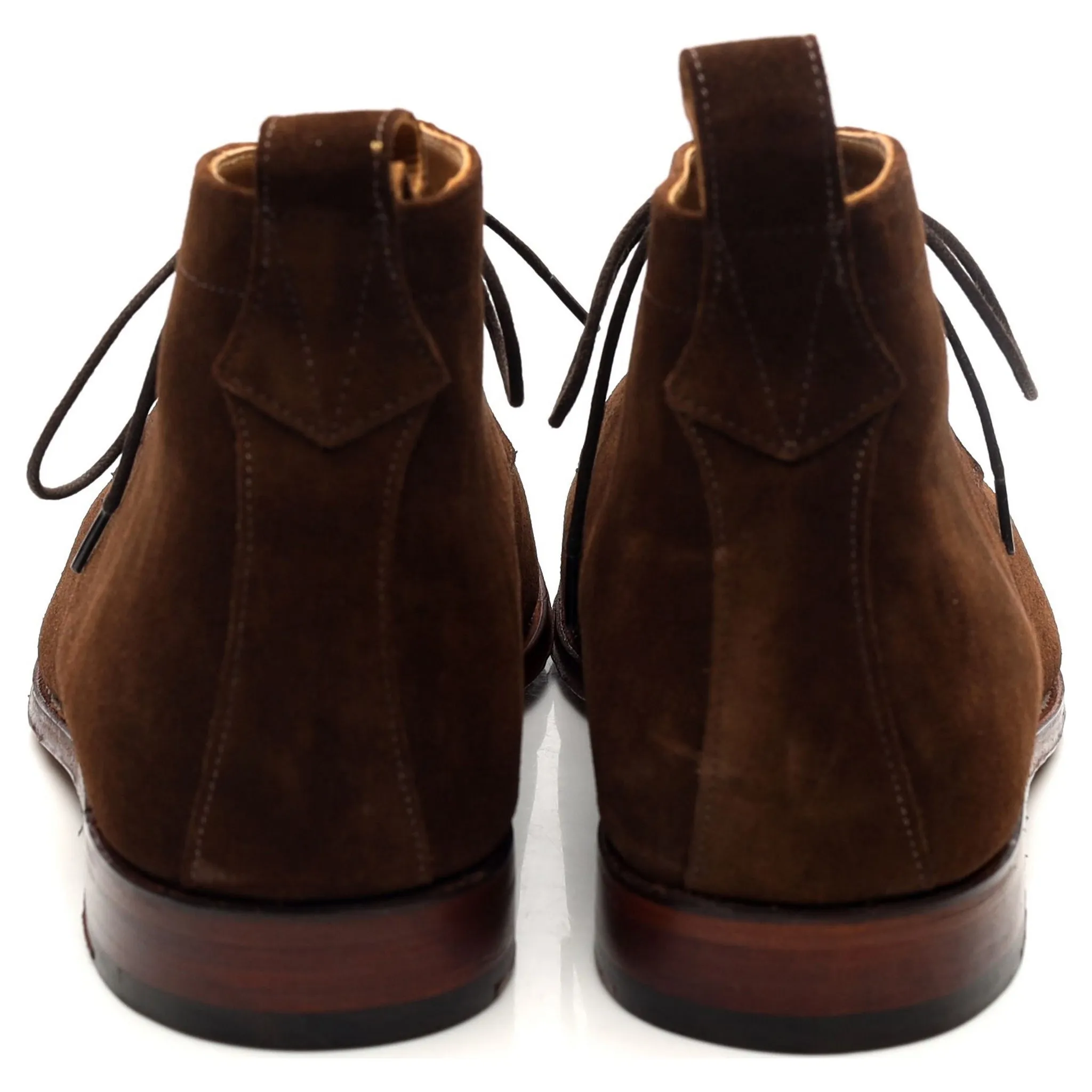 'Marcus' Dark Brown Suede Chukka Boots UK 10.5 F