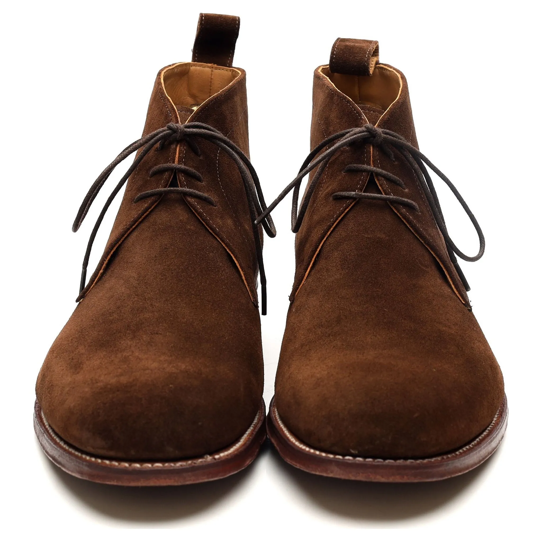 'Marcus' Dark Brown Suede Chukka Boots UK 10.5 F