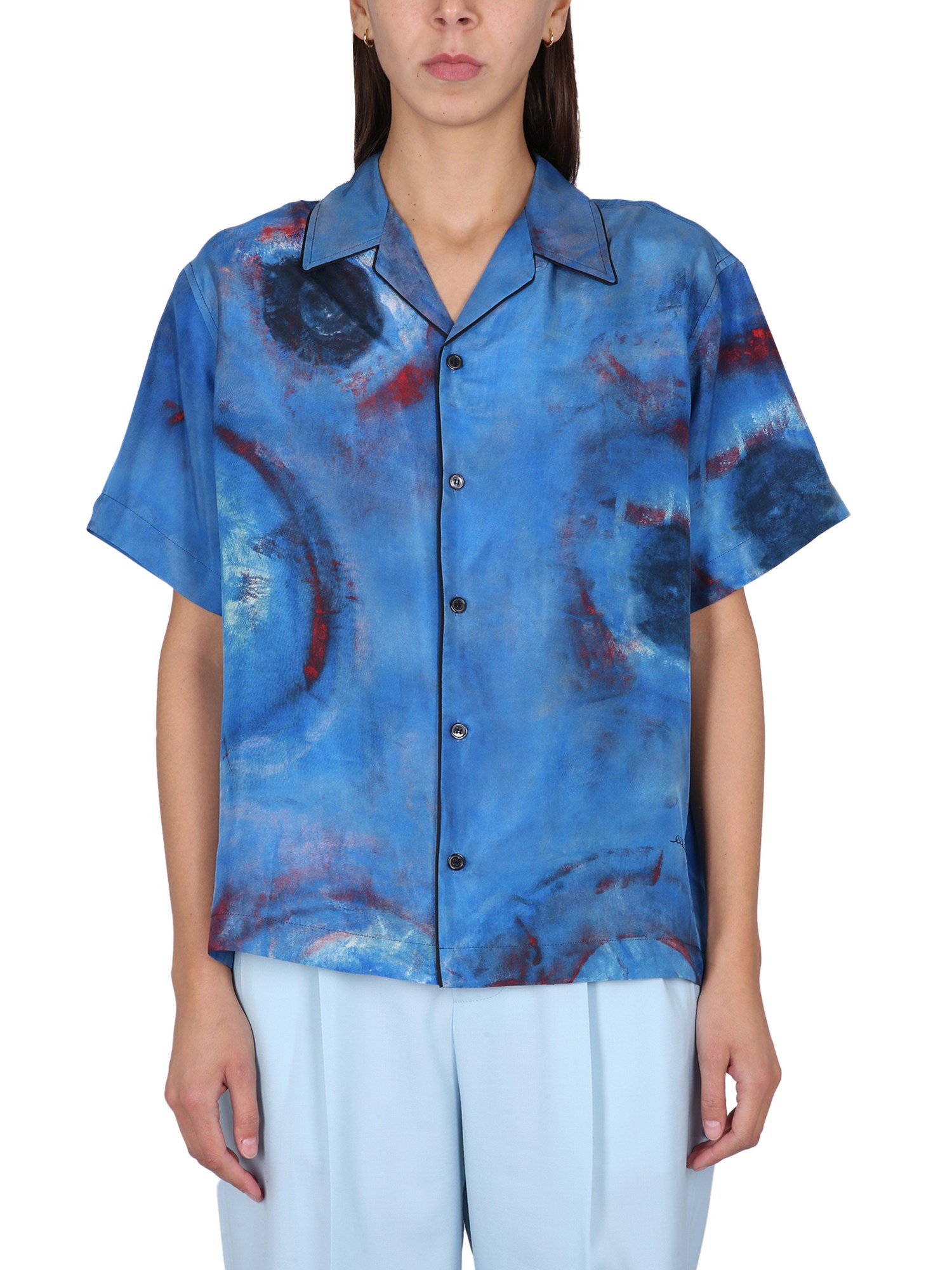 MARNI    PRINTED SILK SHIRT