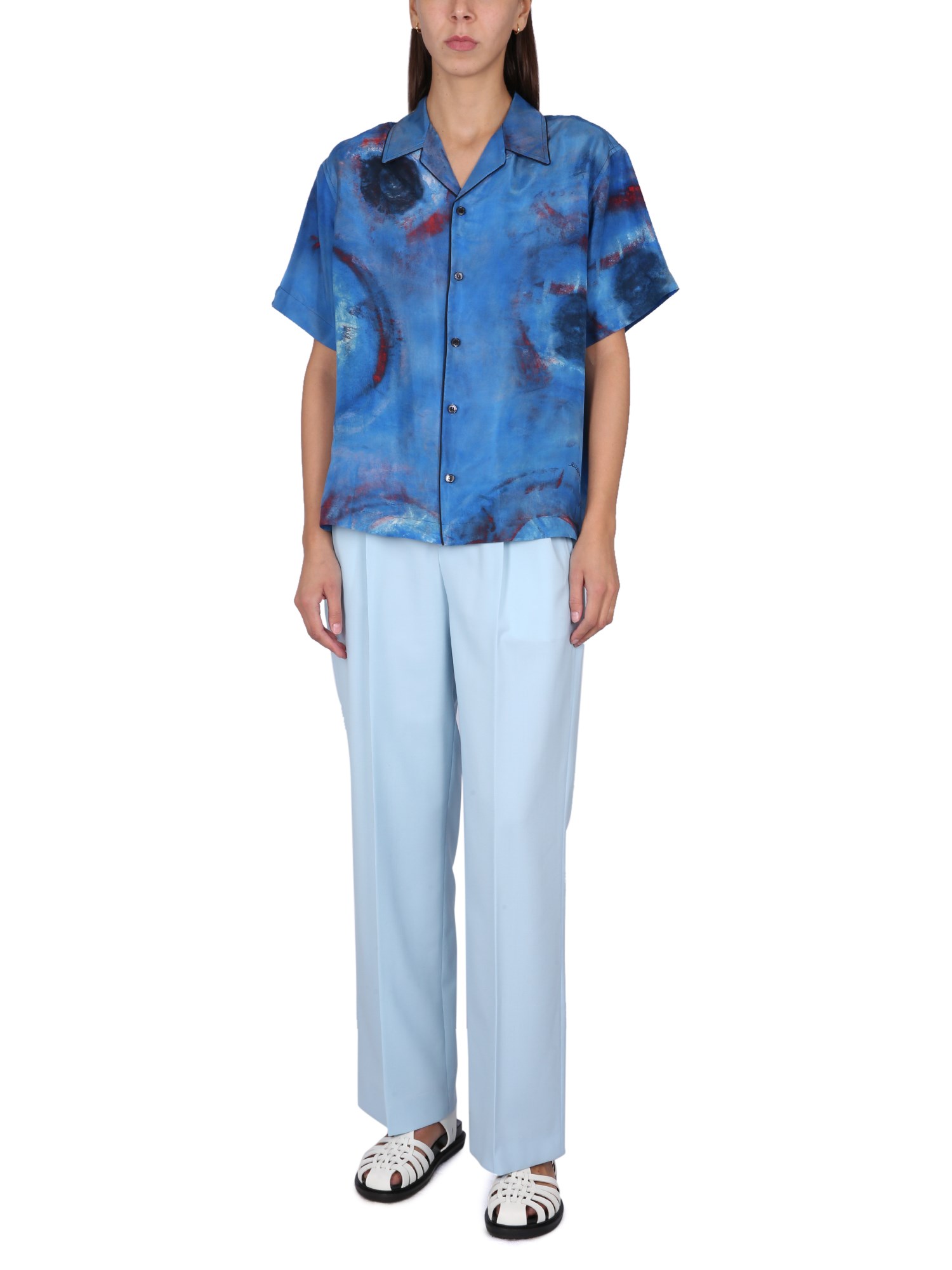 MARNI    PRINTED SILK SHIRT