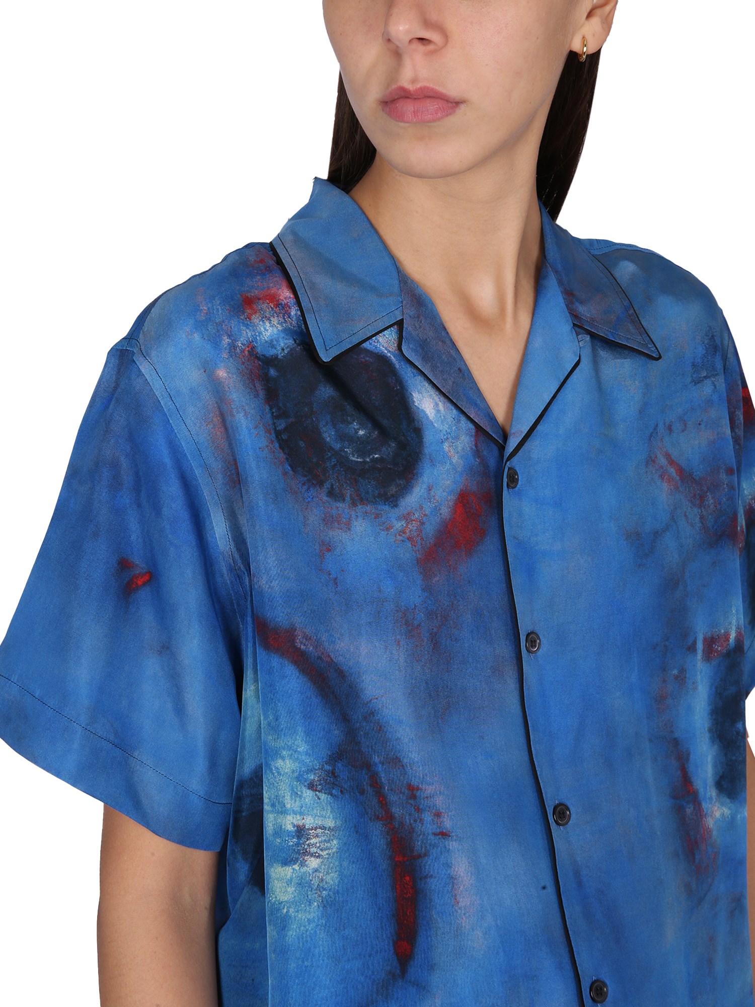 MARNI    PRINTED SILK SHIRT