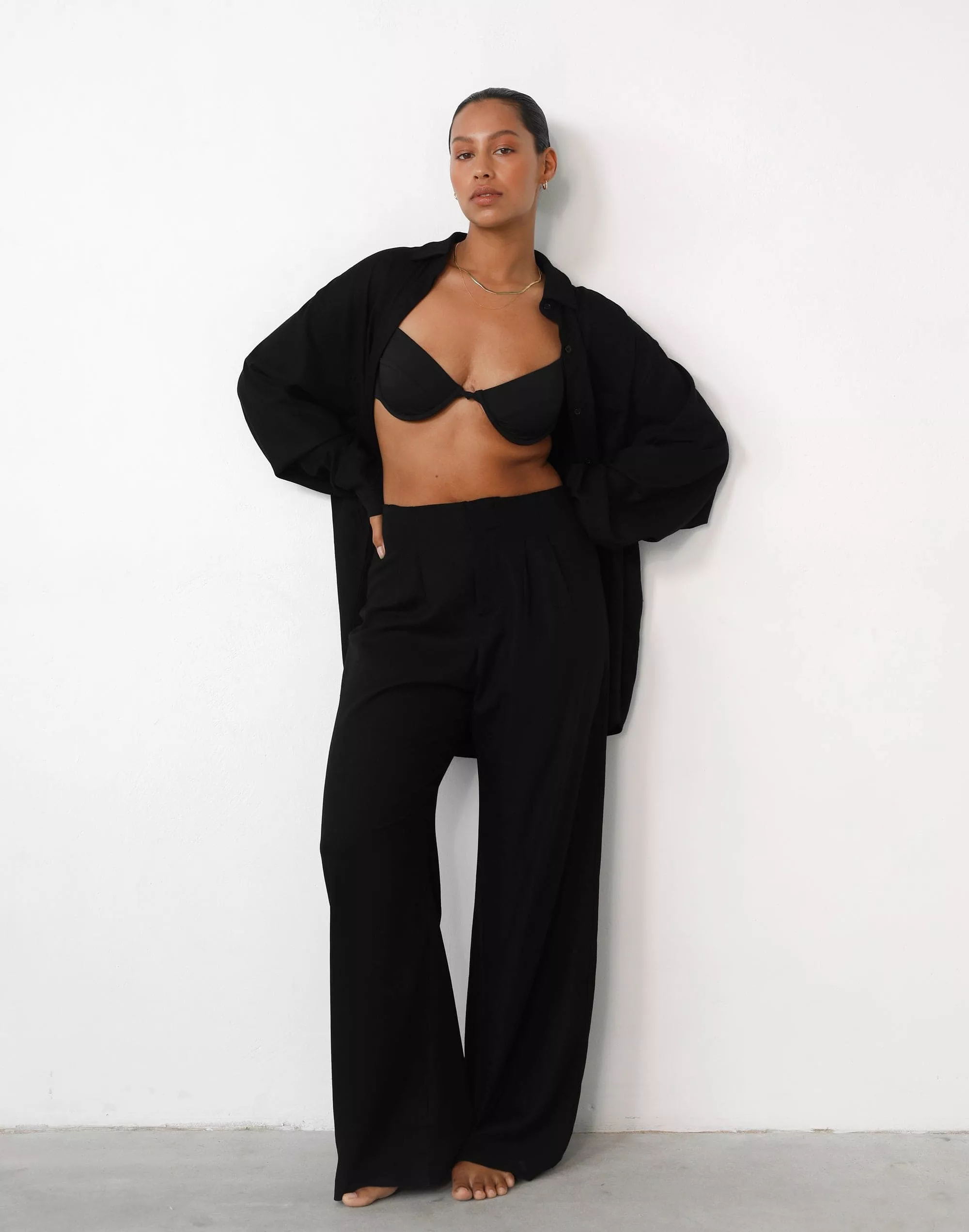 Mckenzie Linen Pants (Black)