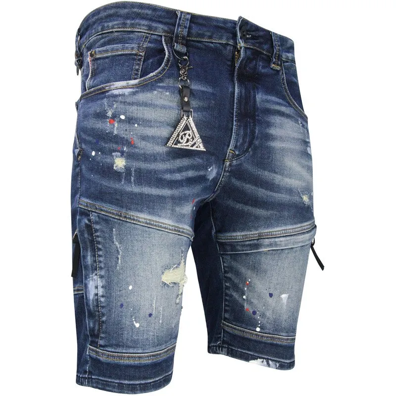 Men's 24K Gold Denim Shorts