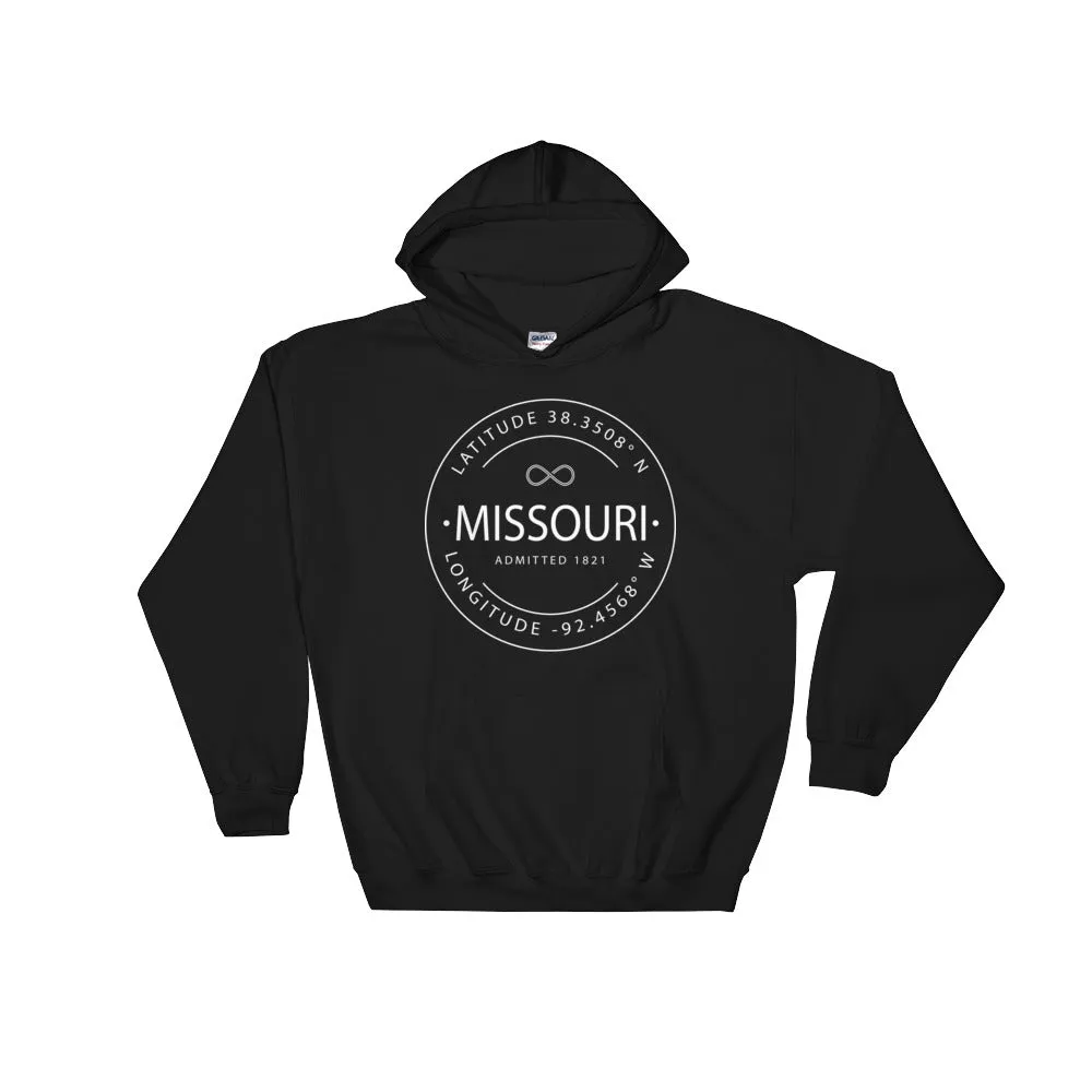 Missouri - Hooded Sweatshirt - Latitude & Longitude