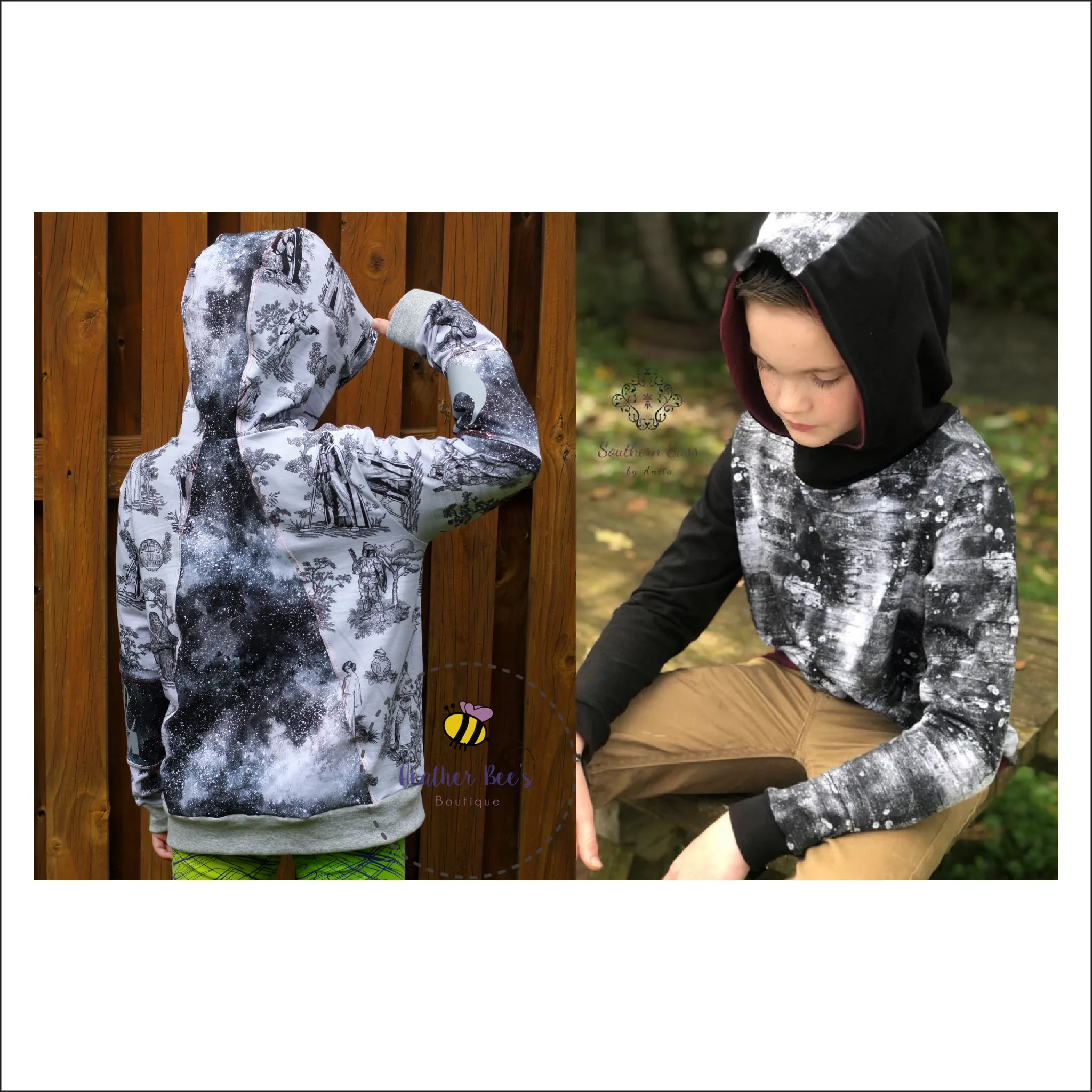 Mountain View Hoodie and Tee | Child Sizes 2T-14 | Beginner Level Sewing Pattern