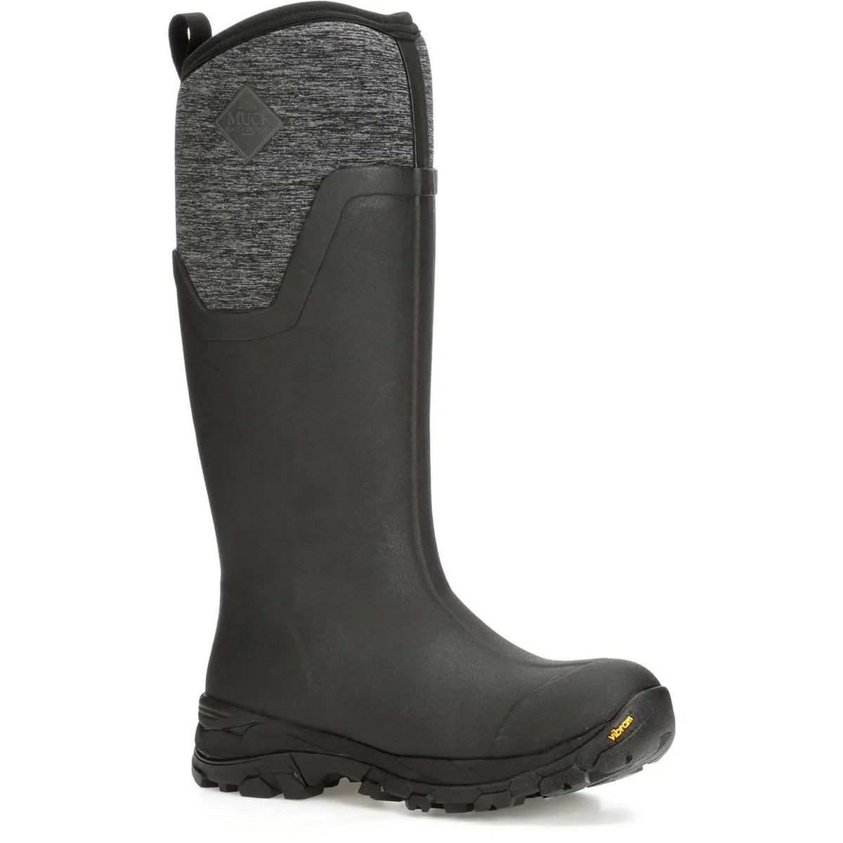 Muck Boots Arctic Ice Tall Wellingtons Black/Jersey Heather