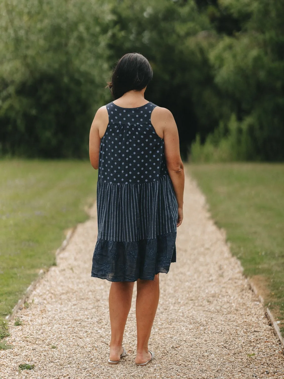 Multi Pattern Dress Flora