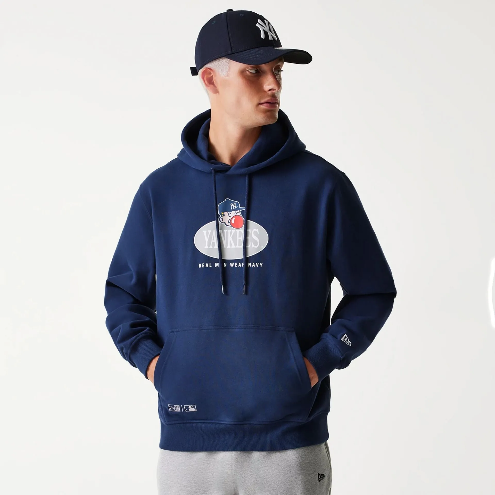 New York Yankees Korea Navy Pullover Hoodie