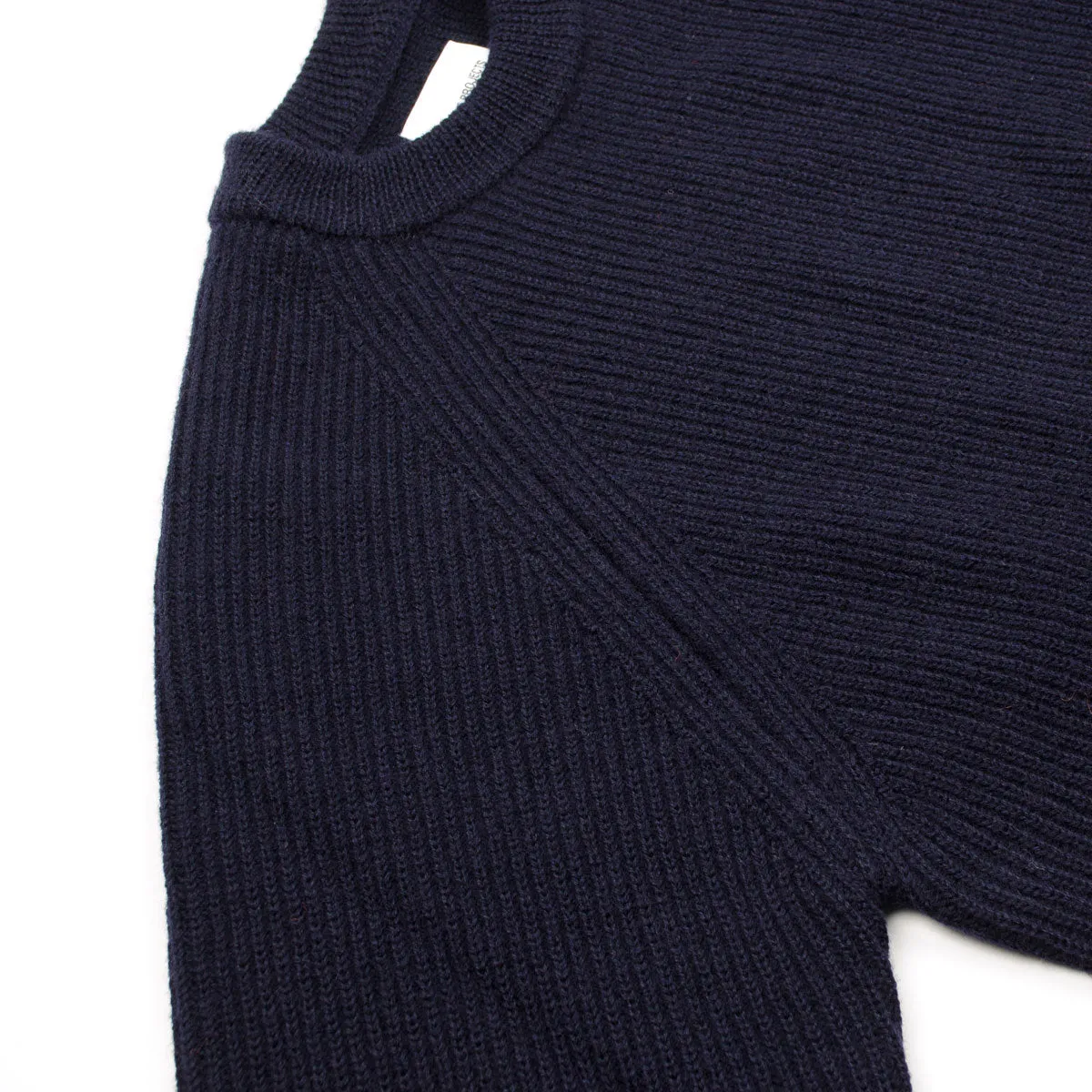 Norse Projects - Roald Wool Cotton Rib Sweater - Dark Navy