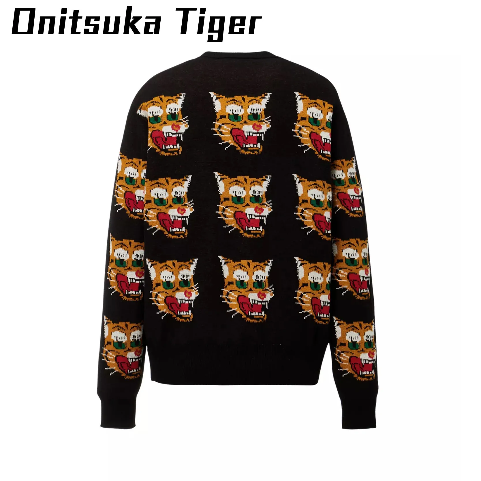 Onitsuka Tiger  |Unisex Street Style U-Neck Long Sleeves