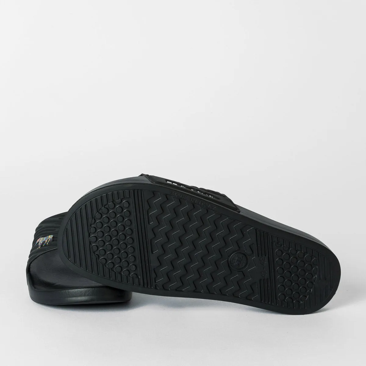 Paul Smith - Summit Zebra Logo Sliders in Black