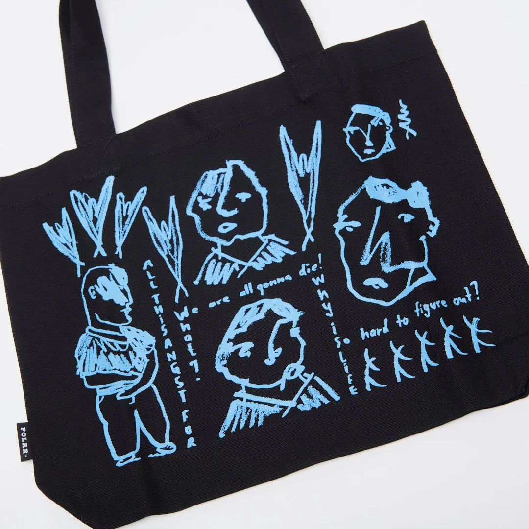 Polar Skate Co - Candelabro Doodle Tote Bag (Black)