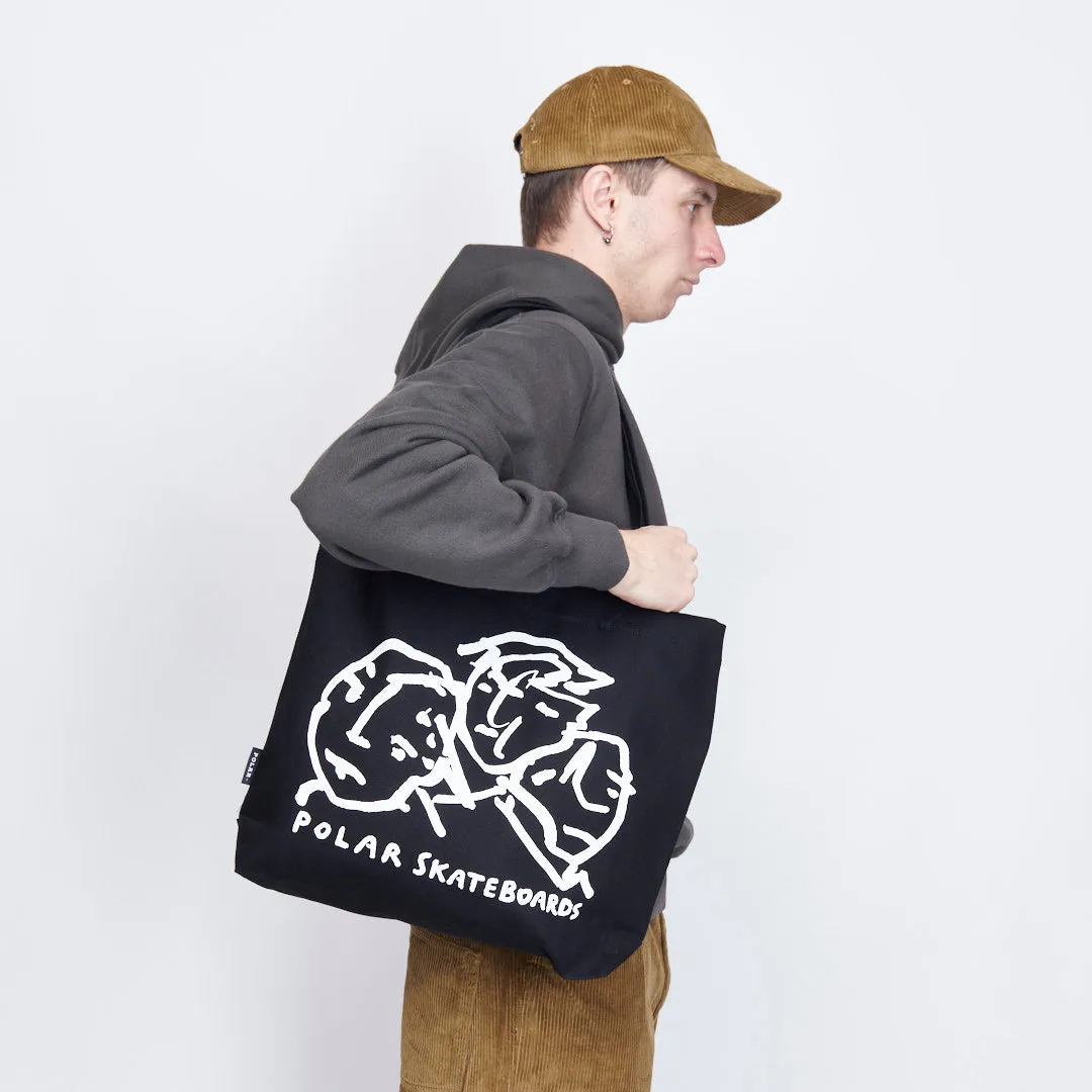 Polar Skate Co - Lunch Doodle Tote Bag (Black)