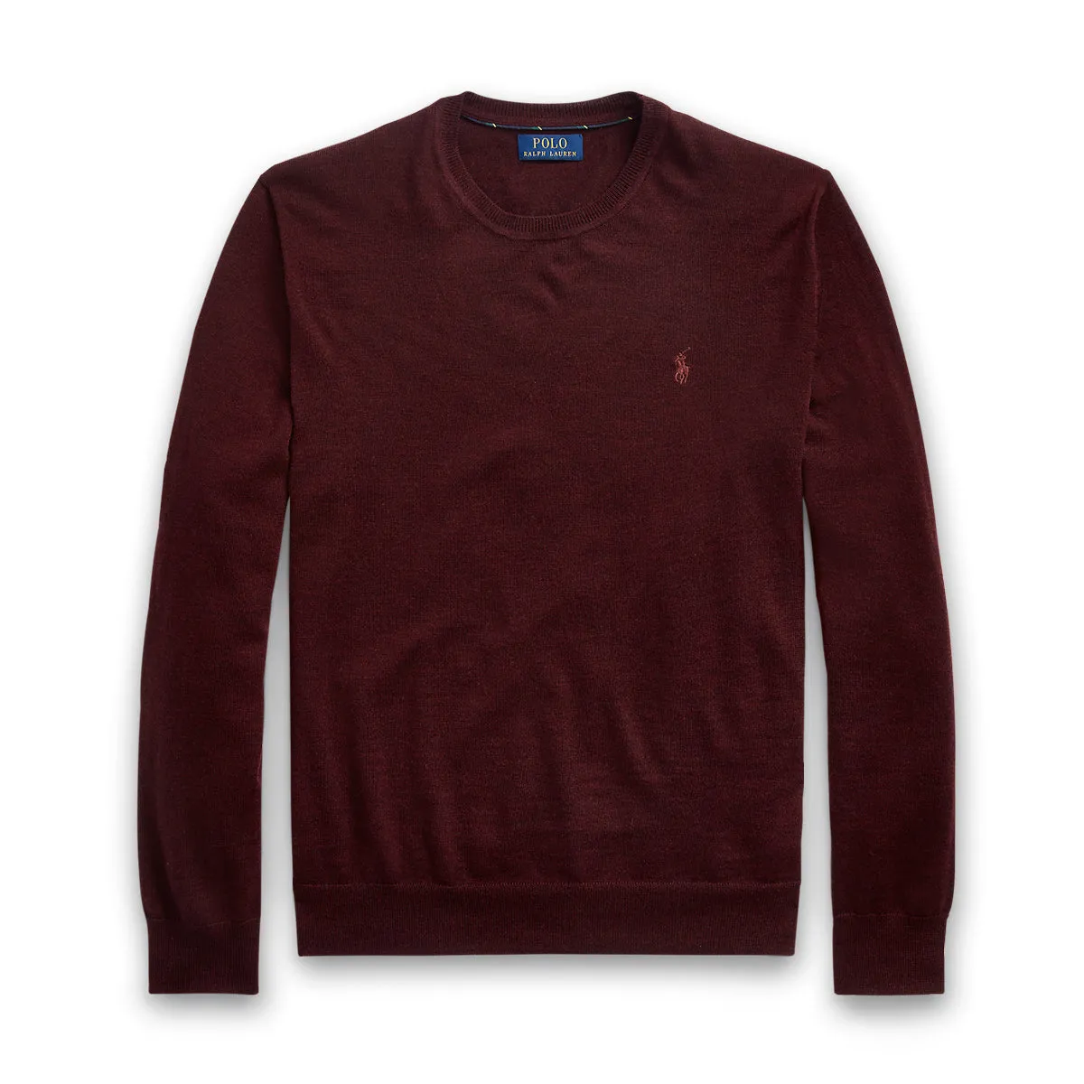 Polo Ralph Lauren - Slim Fit Crew Neck Jumper in Wine