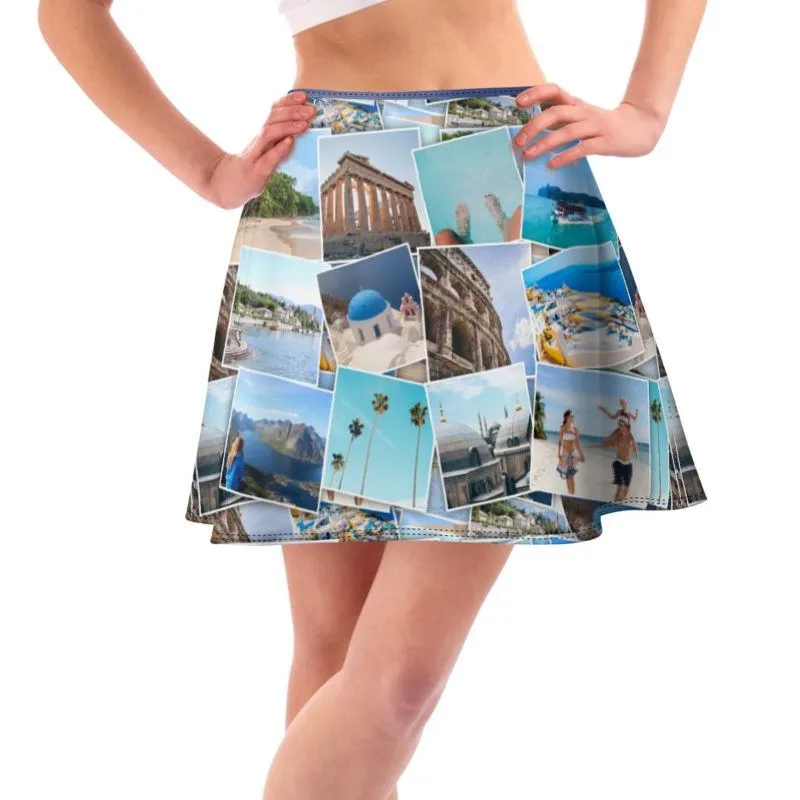 Printed Skirts Made With Your Designs. Custom Skater Skirts