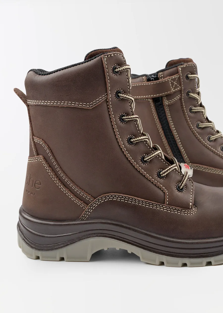 Pursues: women's safety work boots (zip)