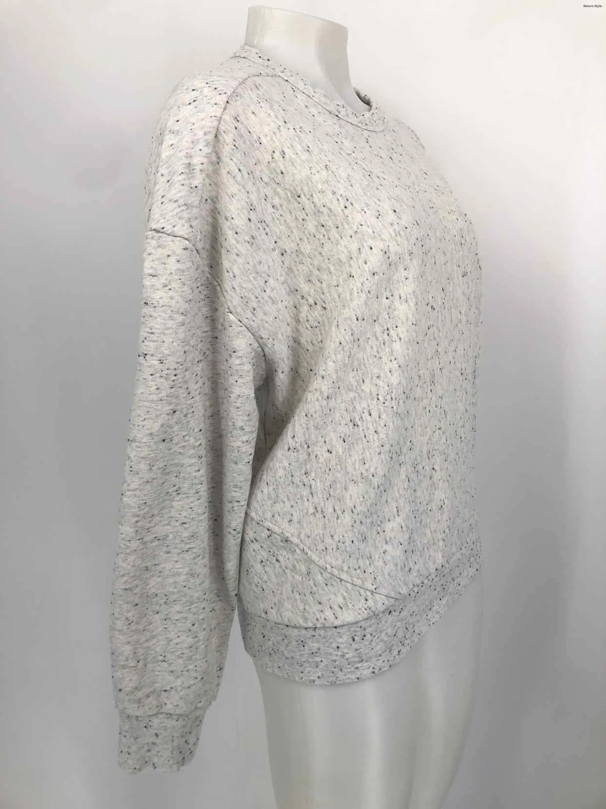 RAG & BONE Lt Gray Speckled Sweatshirt Size MEDIUM (M) Sweater