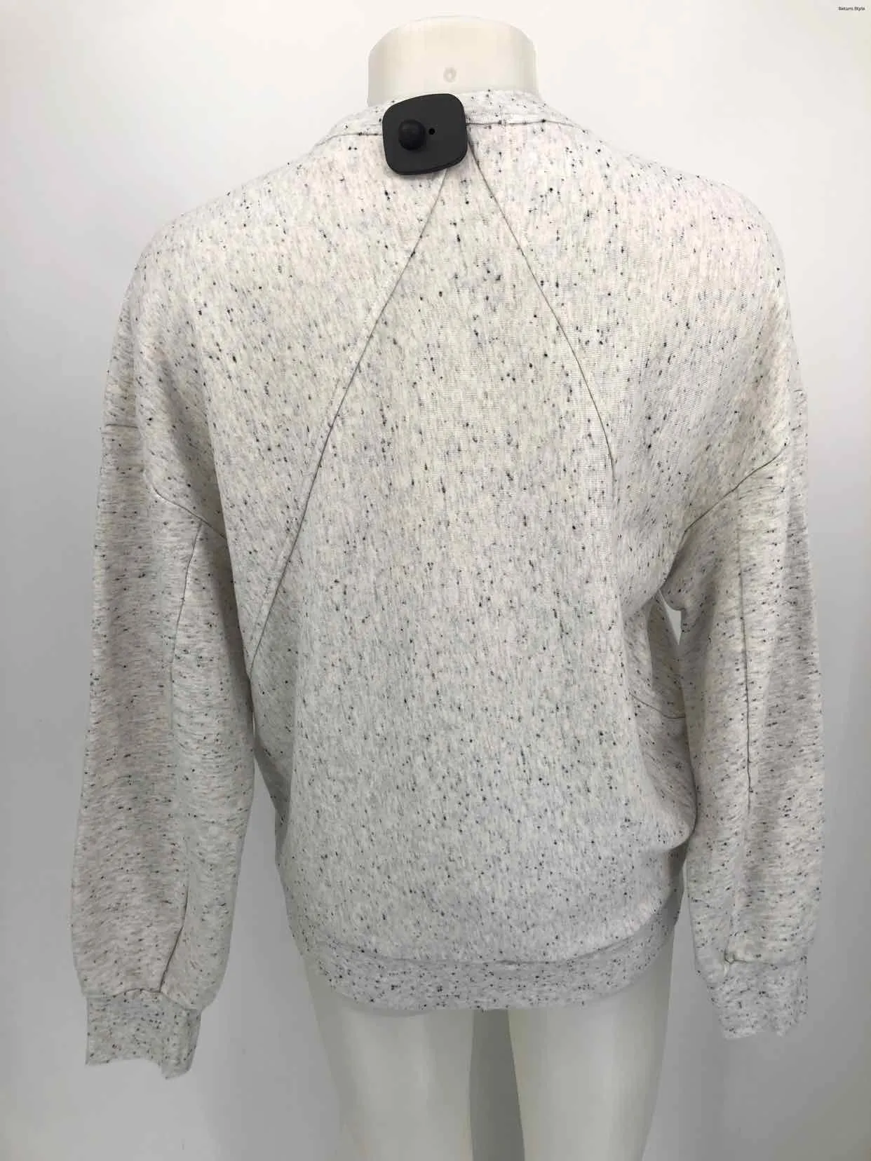 RAG & BONE Lt Gray Speckled Sweatshirt Size MEDIUM (M) Sweater