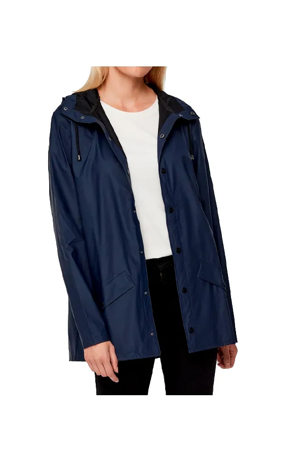 Rains Women 1201 Jacket Navy