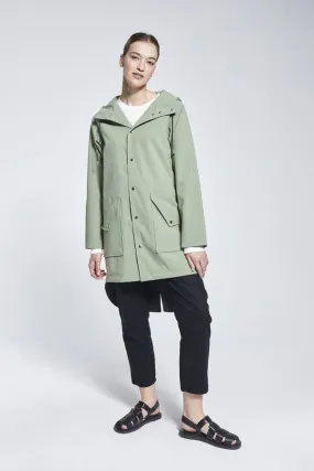 Recycled Materials City Raincoat - Olive