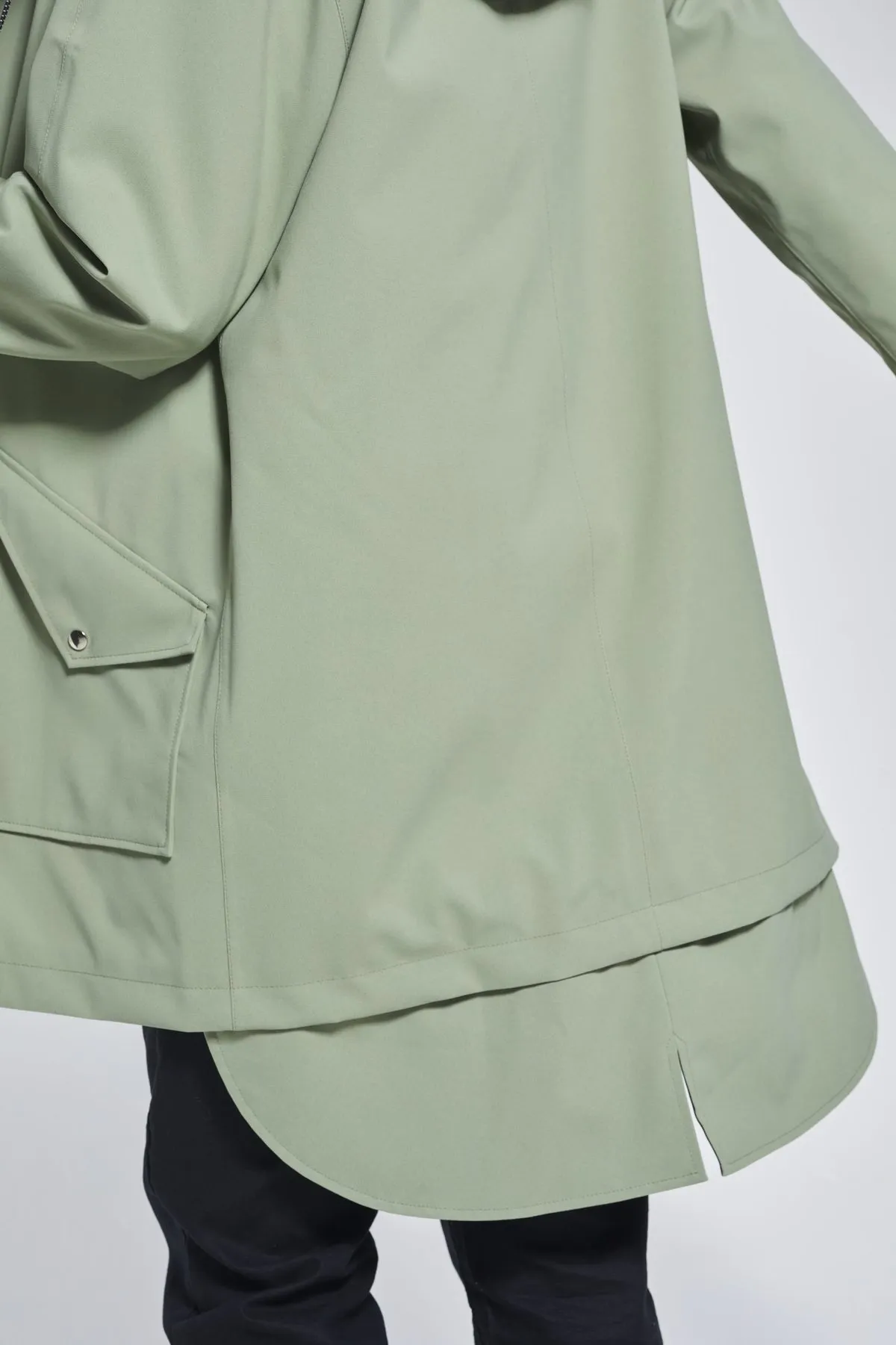 Recycled Materials City Raincoat - Olive