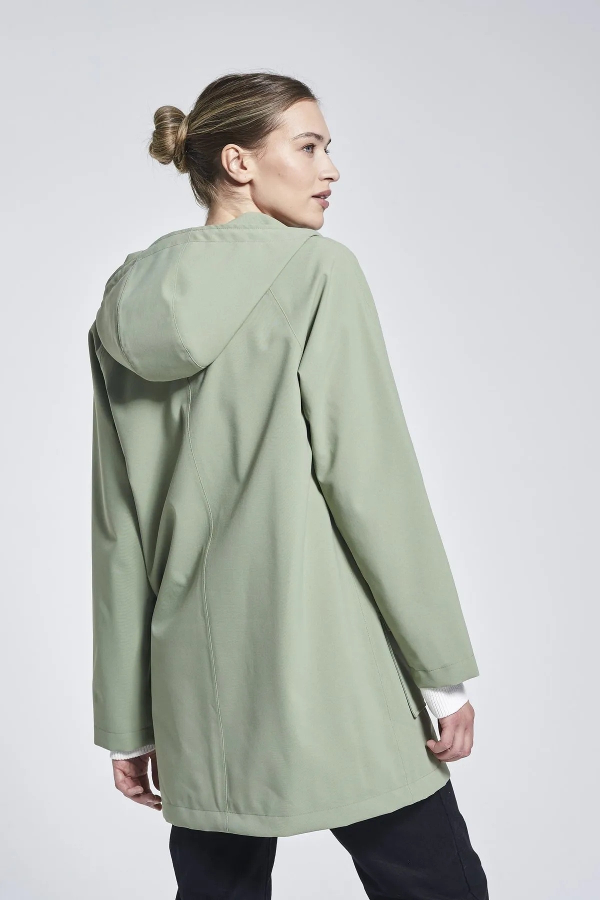 Recycled Materials City Raincoat - Olive