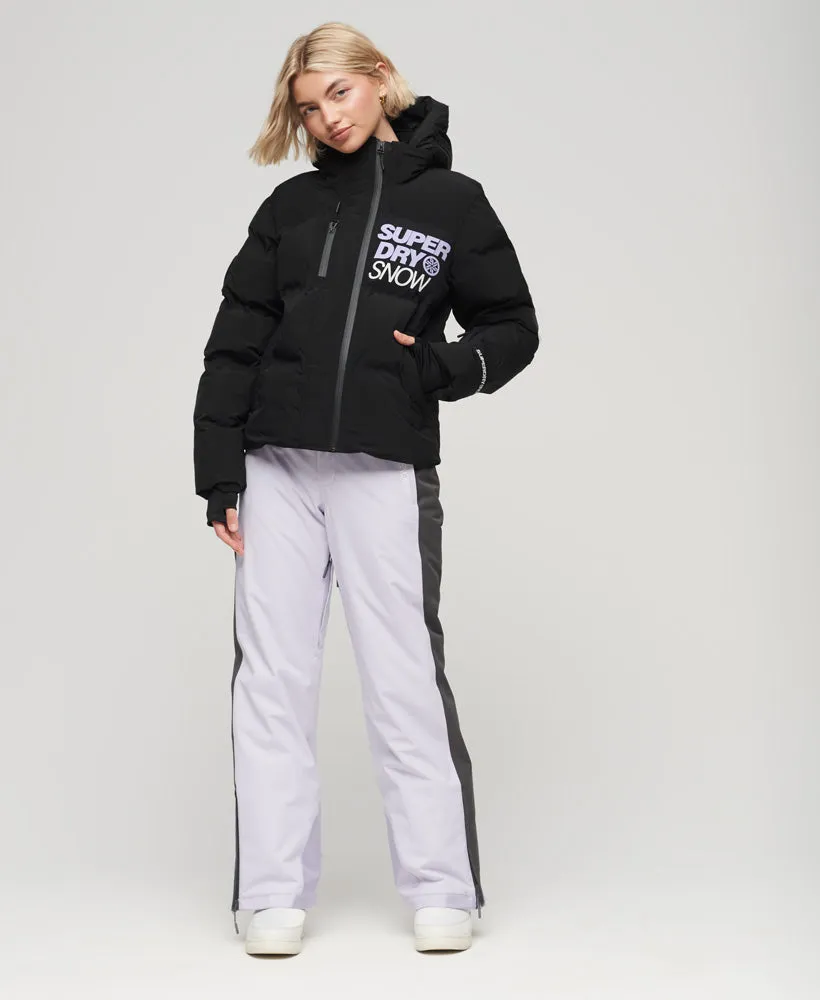 Ski Boxy Puffer Jacket | Black