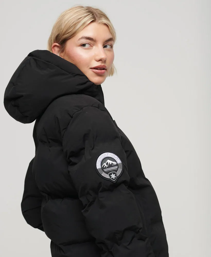 Ski Boxy Puffer Jacket | Black