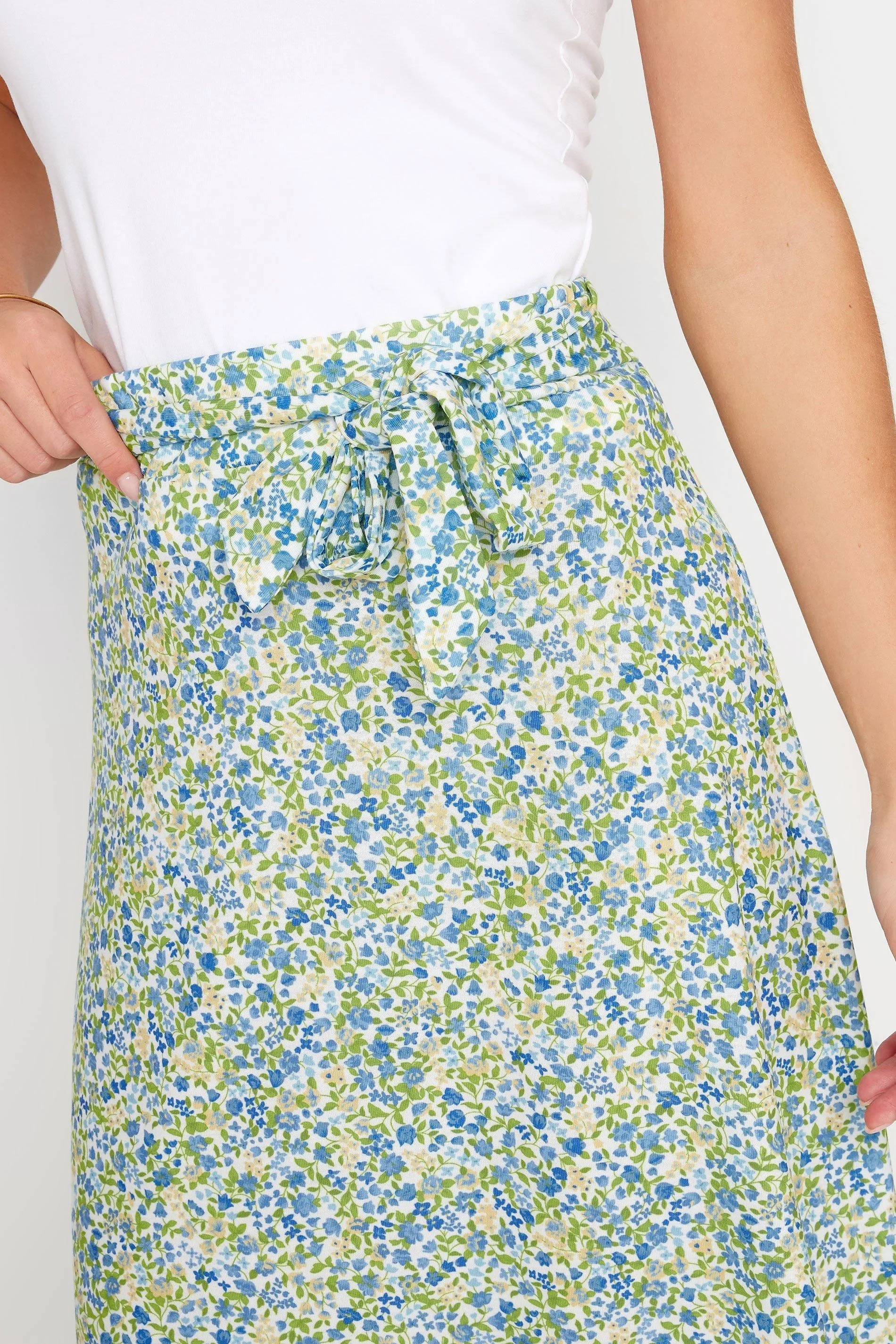 Skirts | Petite Printed Midi Skirt | PixieGirl