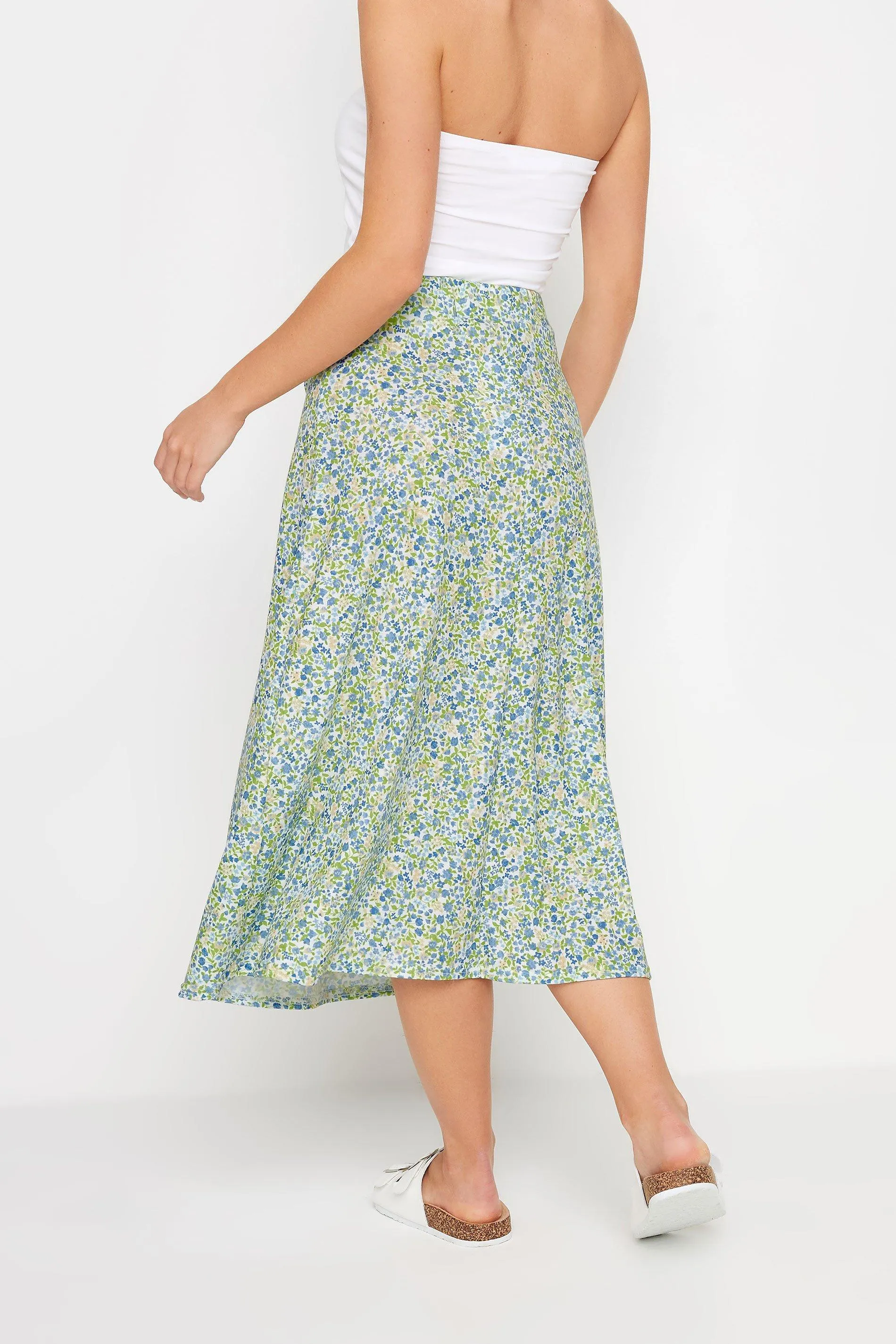 Skirts | Petite Printed Midi Skirt | PixieGirl