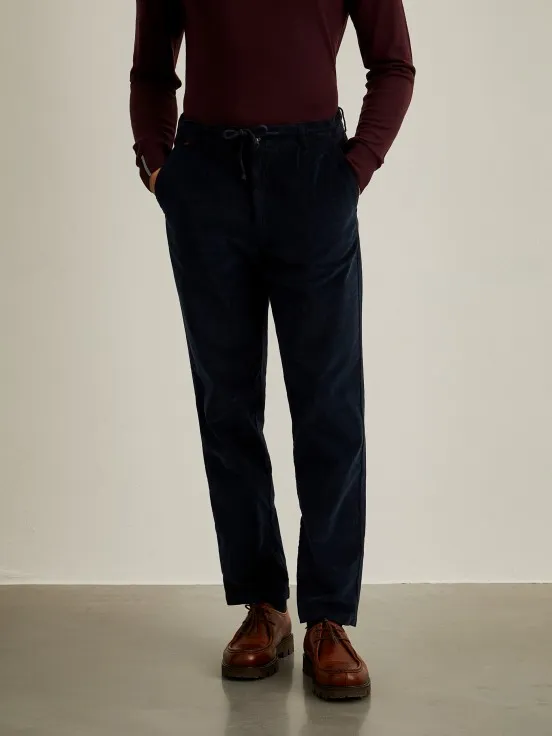 Slim fit corduroy pants