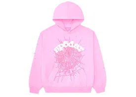 Sp5der OG Web Hoodie (Pink)