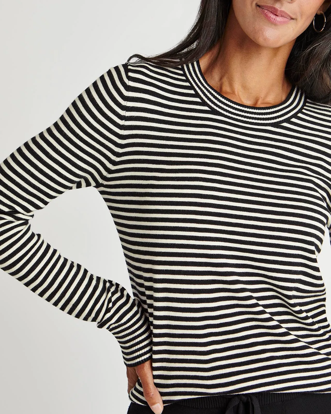 Splendid x Cella Jane Striped Crewneck Sweater