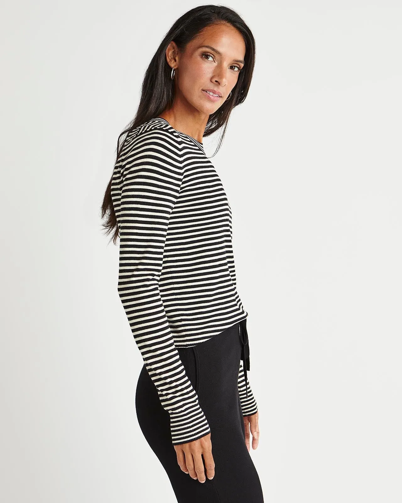 Splendid x Cella Jane Striped Crewneck Sweater