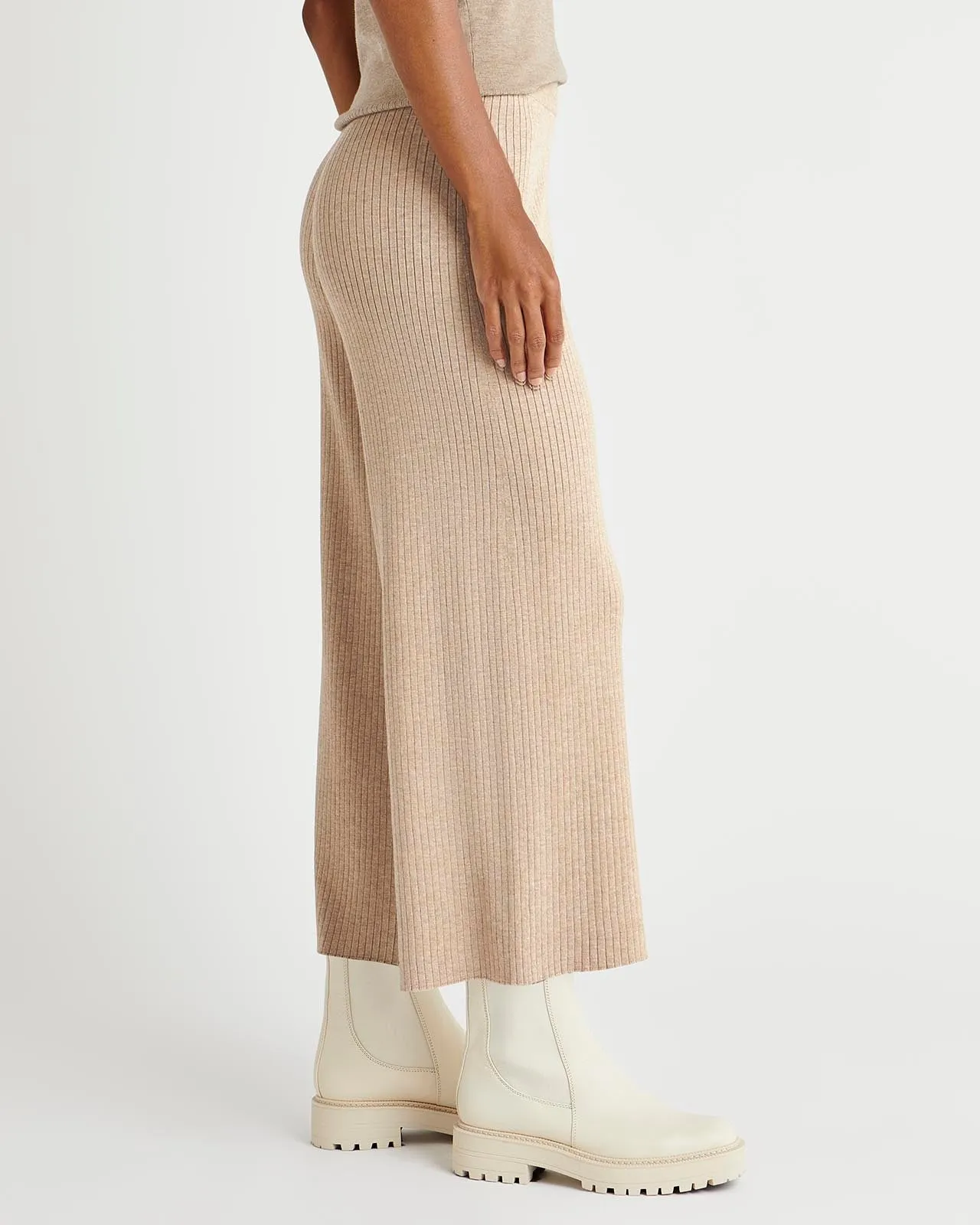 Splendid x Cella Jane Wide Leg Rib Sweater Pant