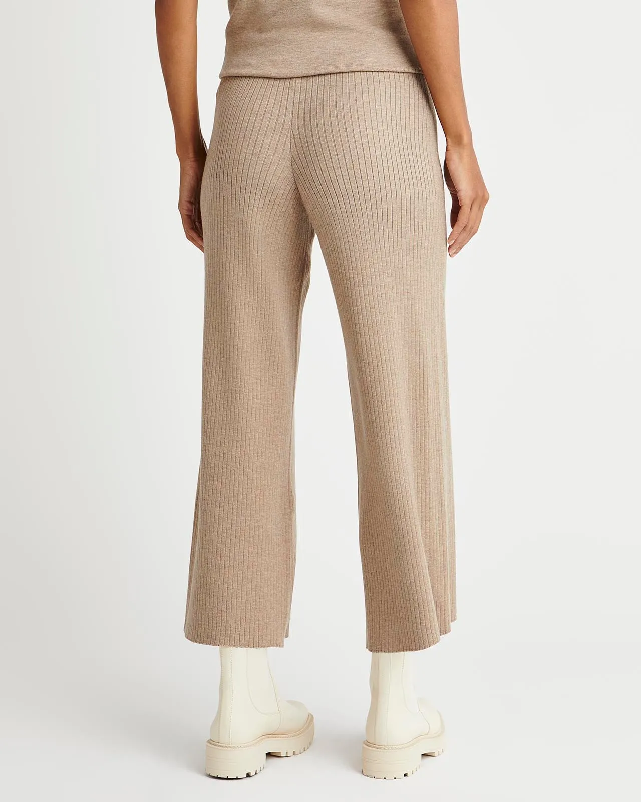 Splendid x Cella Jane Wide Leg Rib Sweater Pant