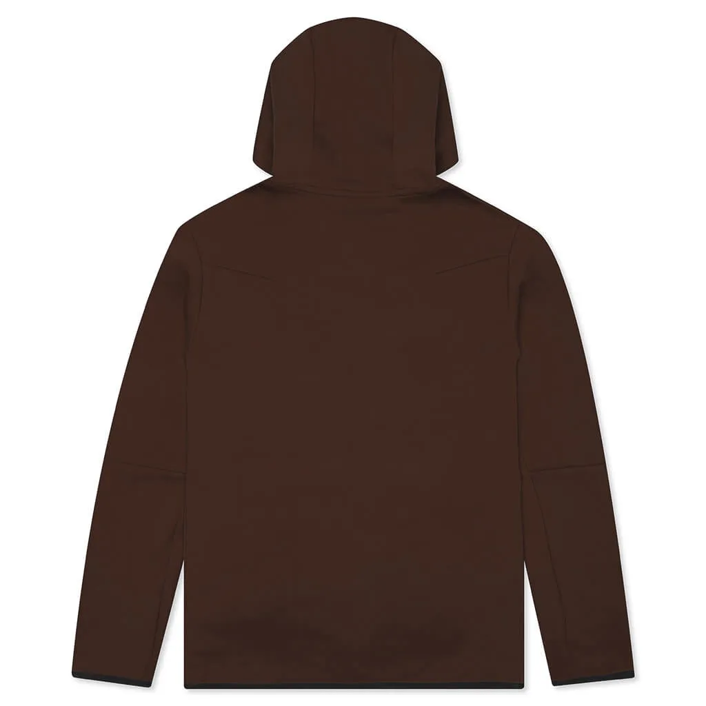 Sportswear Tech Fleece Full Zip Up Hoodie - Cacao Wow/Black