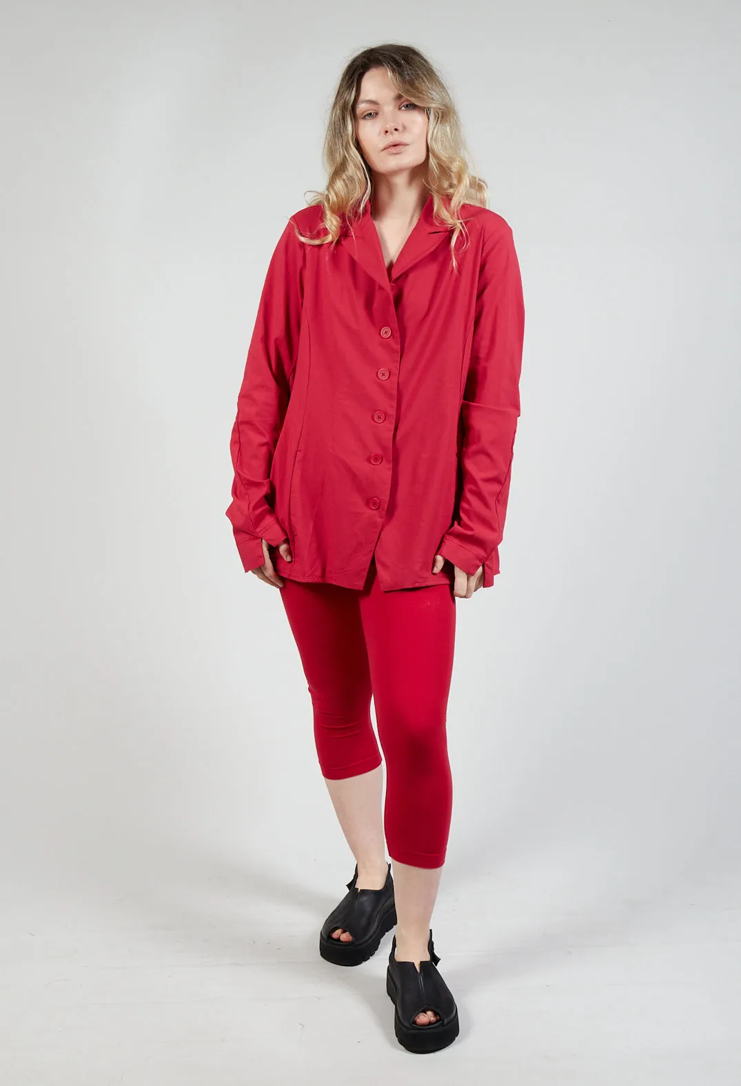 Stretch Fit Jacket in Chili