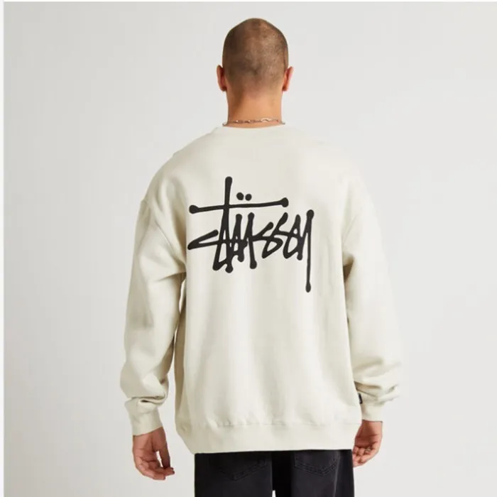 STUSSY  |Unisex Street Style Long Sleeves Cotton Logo Skater Style