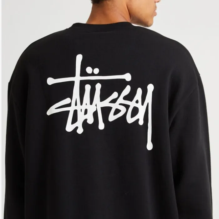 STUSSY  |Unisex Street Style Long Sleeves Cotton Logo Skater Style