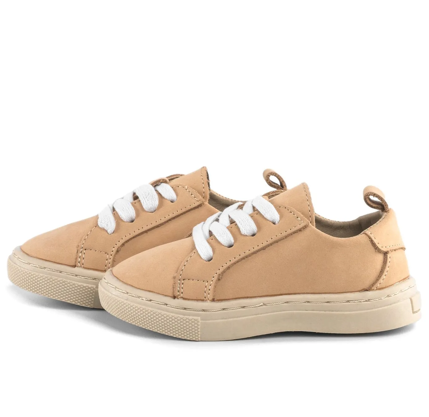 Tan Nubuck - Low Top Sneakers