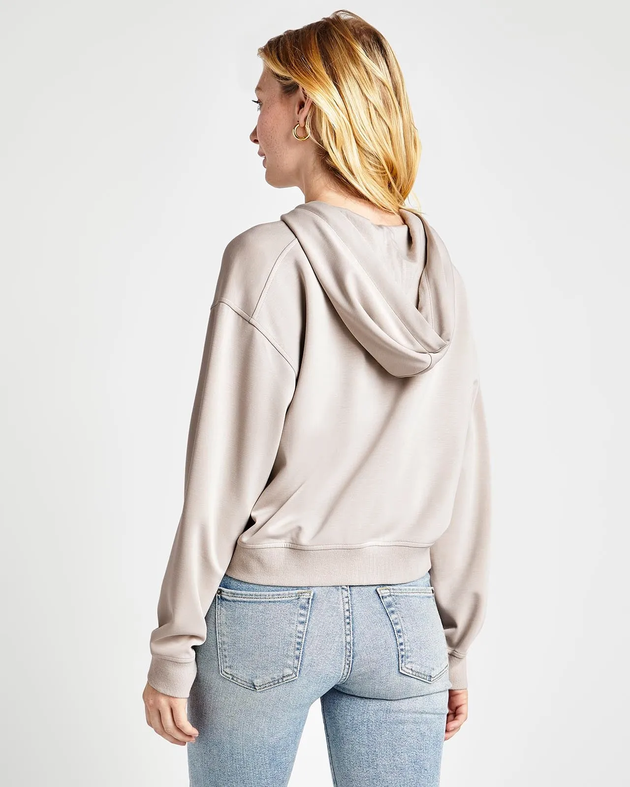 Tate Cropped Zip Hoodie