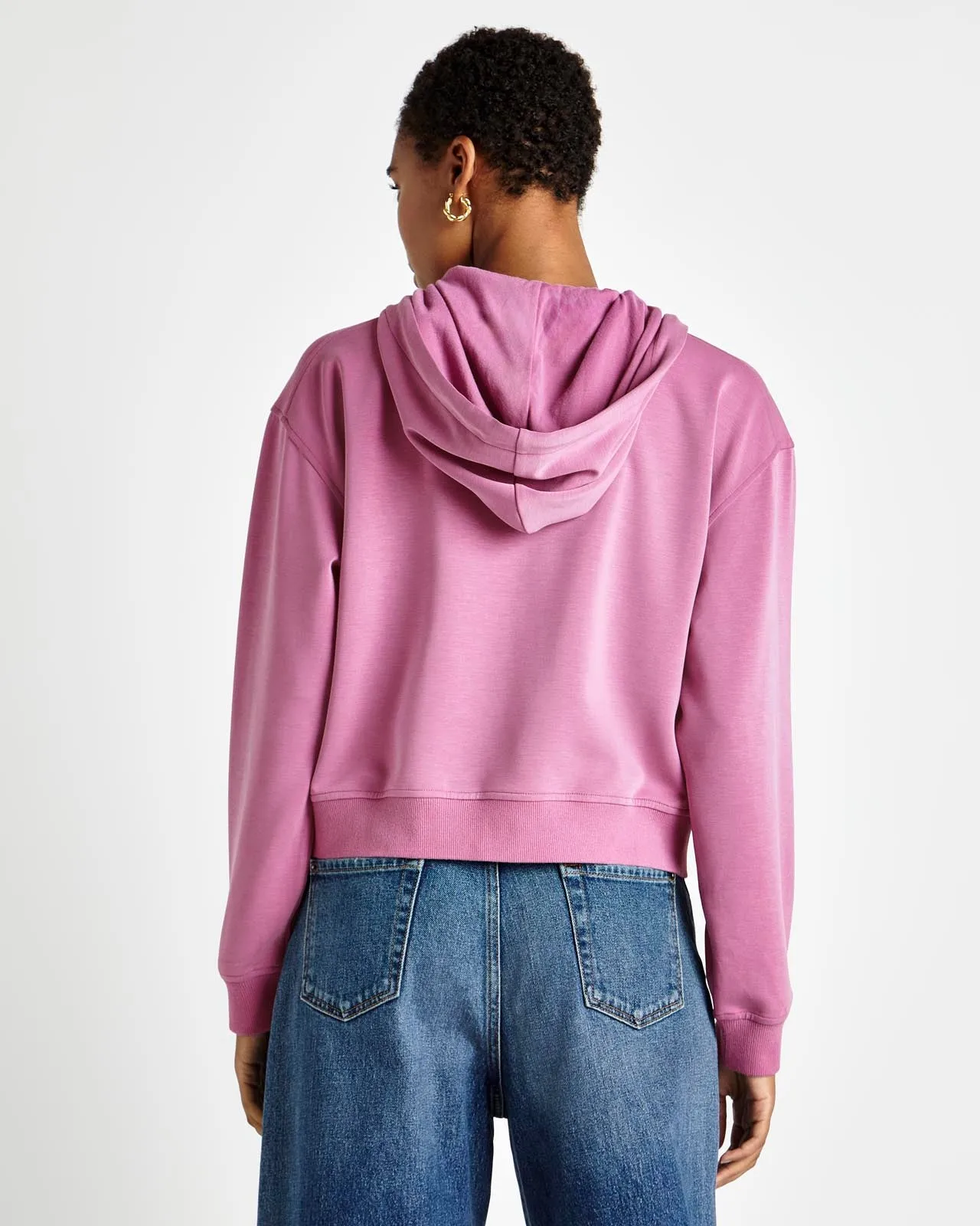 Tate Cropped Zip Hoodie