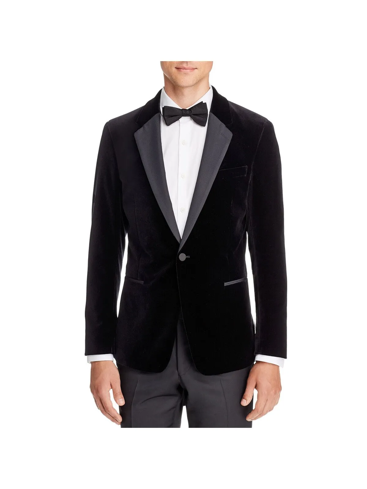 THEORY Mens Black Blazer Jacket