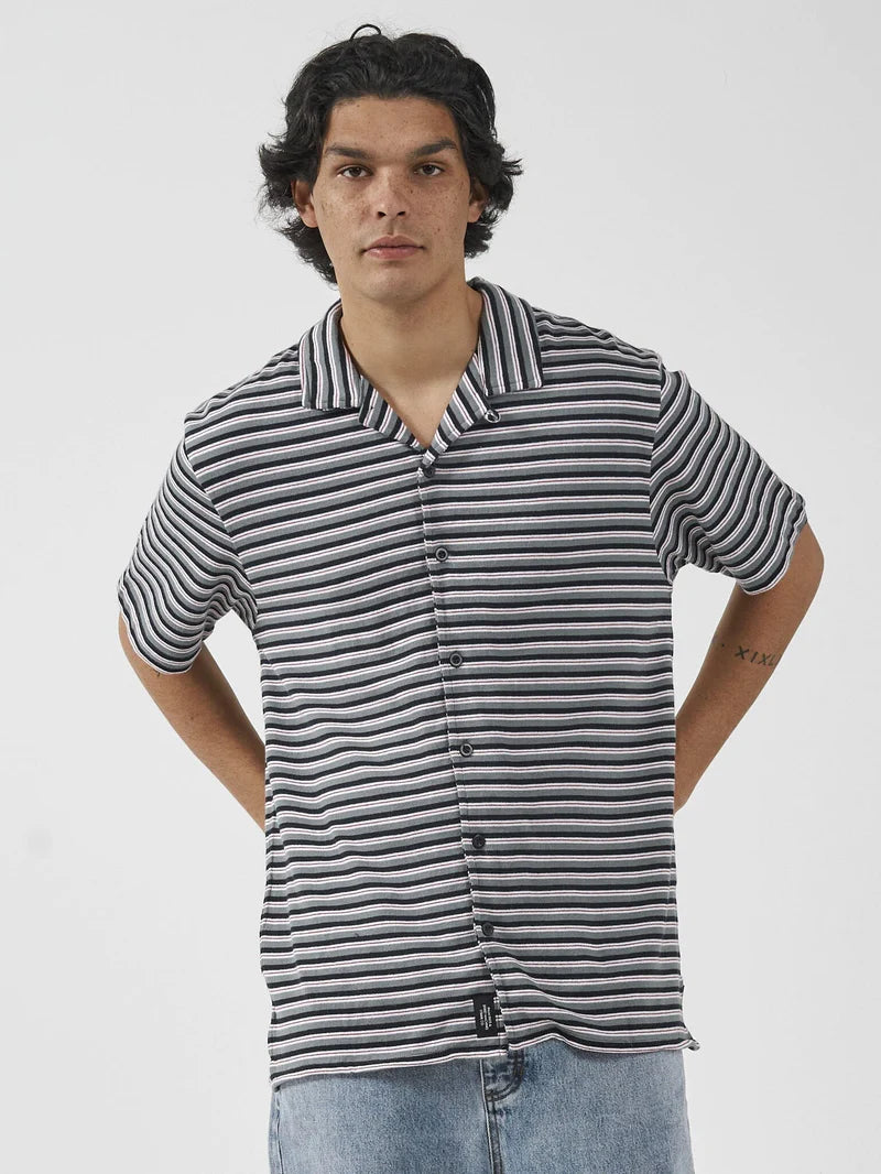 Thrills Knowledge Stripe Bowling Shirt