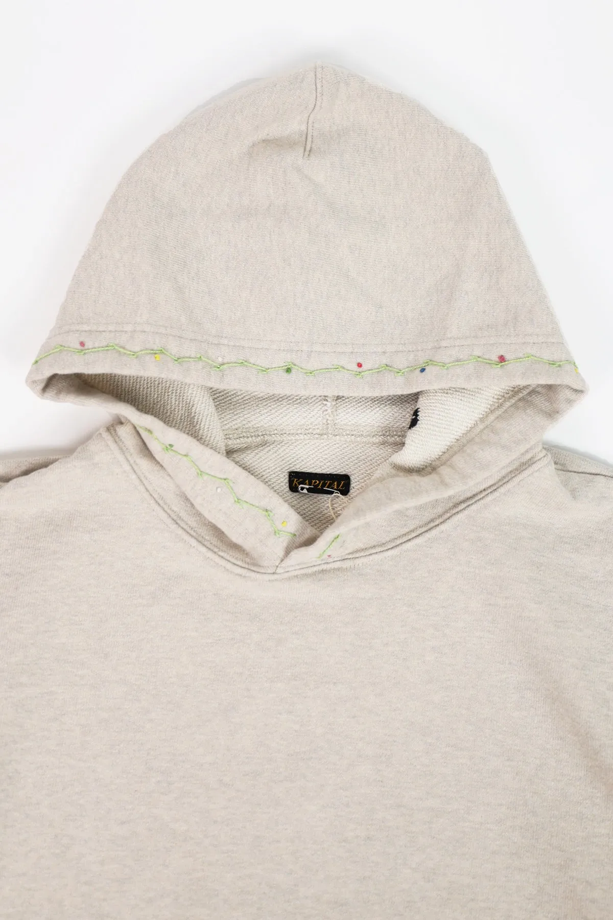 TOP SWT Knit Hoodie (BLACK CAT) - Natural