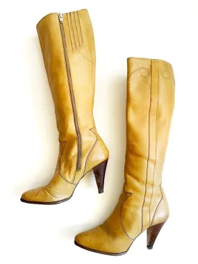 Town & Country Tan Tall Leather Boots