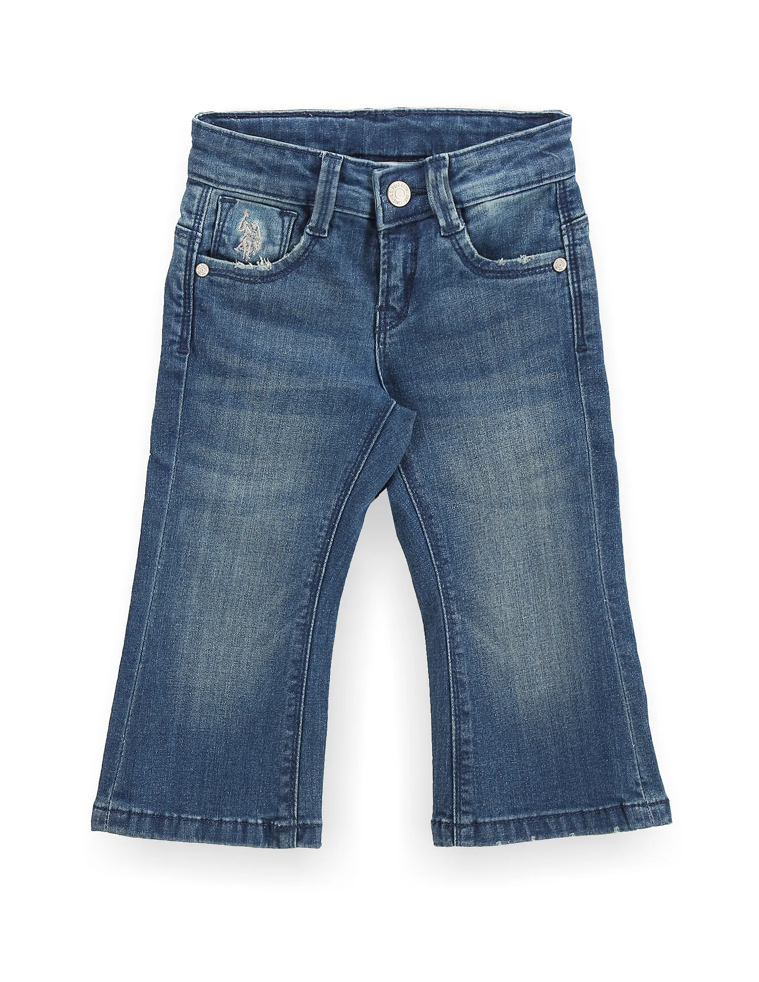 U.S. Polo Assn. Kids Boys Bootcut Blue Shorts