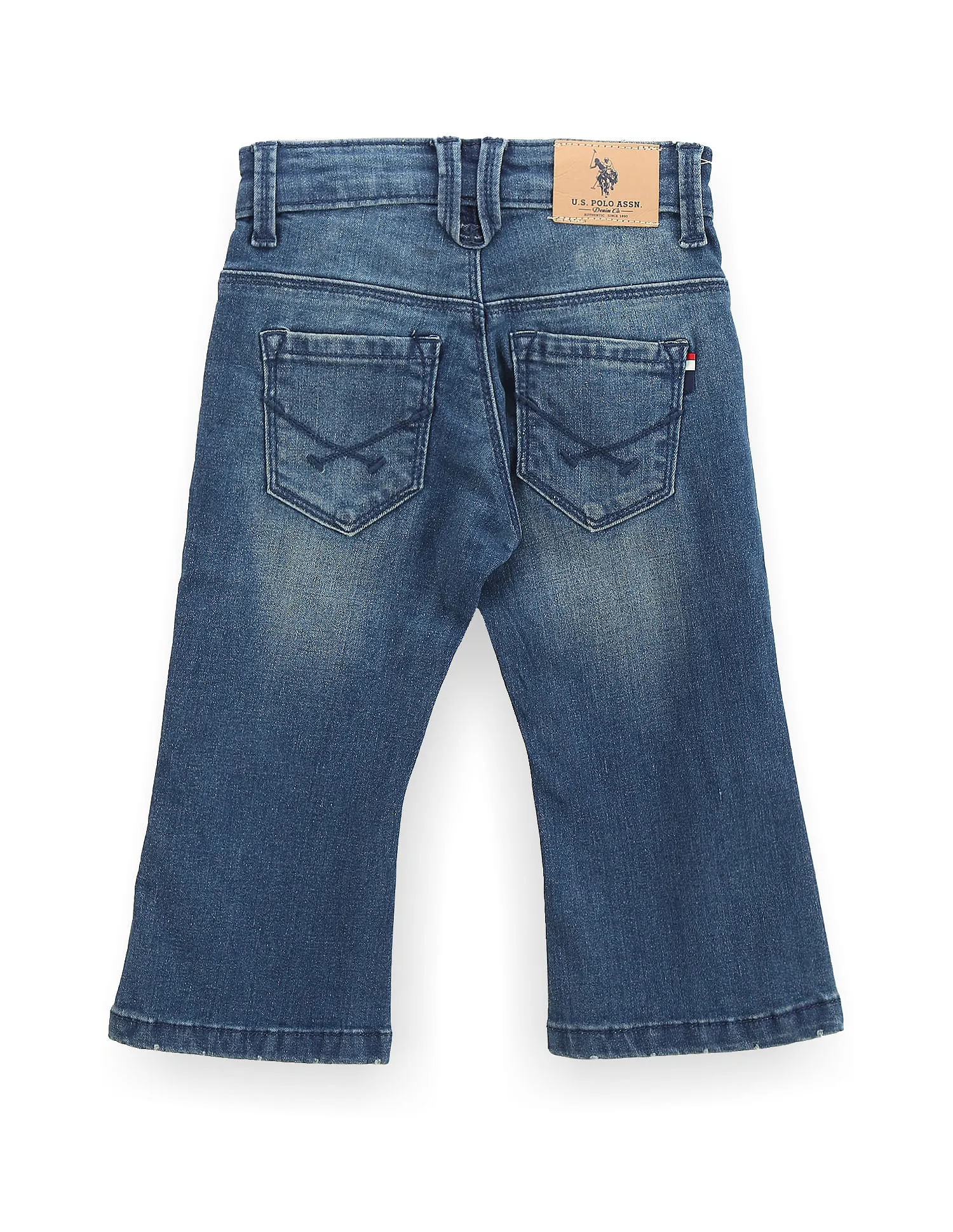 U.S. Polo Assn. Kids Boys Bootcut Blue Shorts